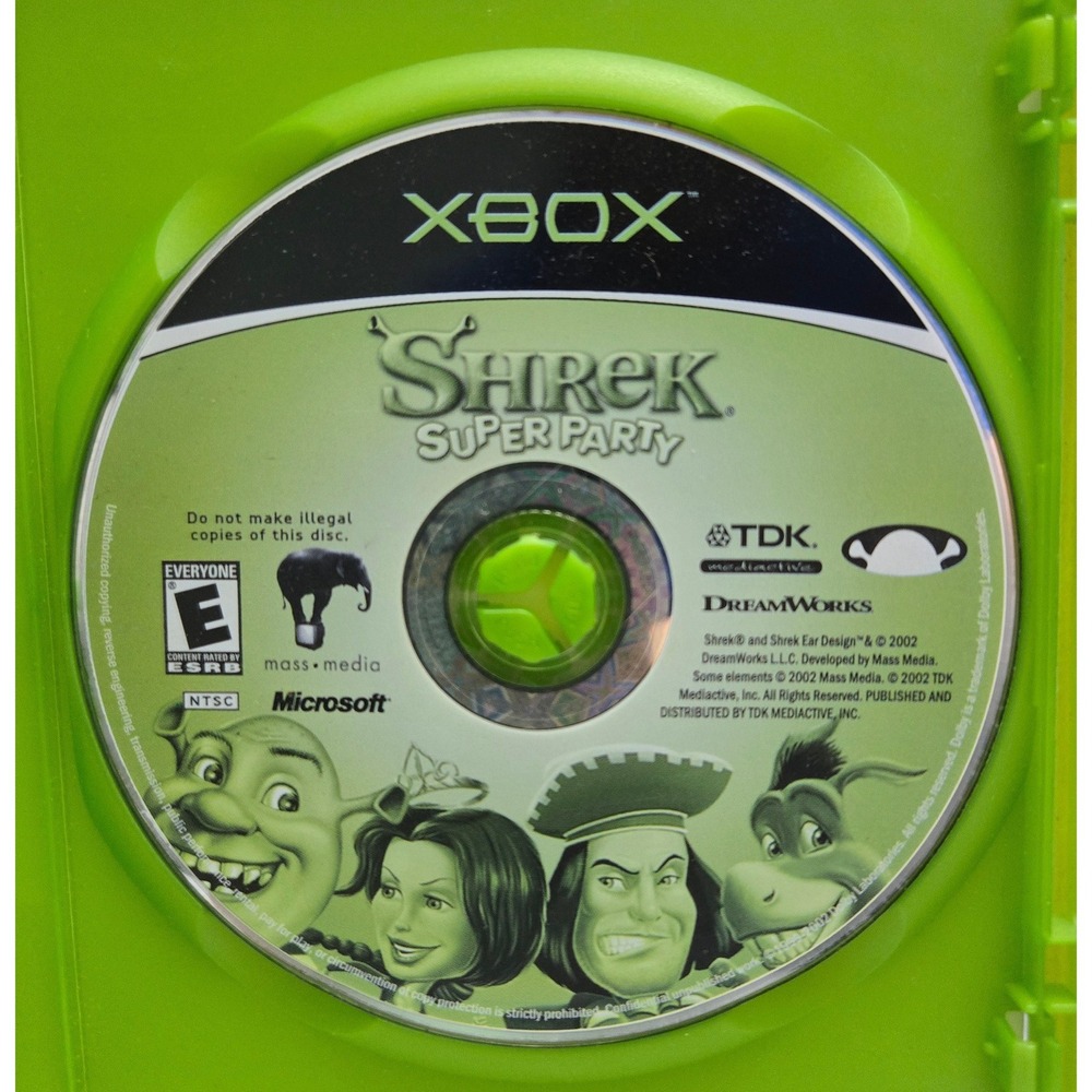 Shrek Super Party 2002 - Microsoft Xbox - Original Case And Game Disc Working - Picture 3 of 6